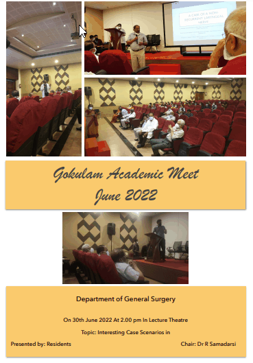 Gokulam Academic Meet, June 2022