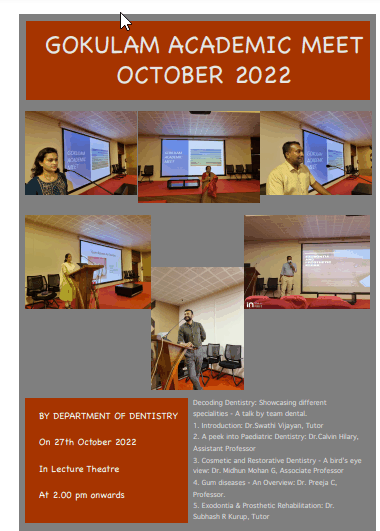 Gokulam Academic Meet -October2022