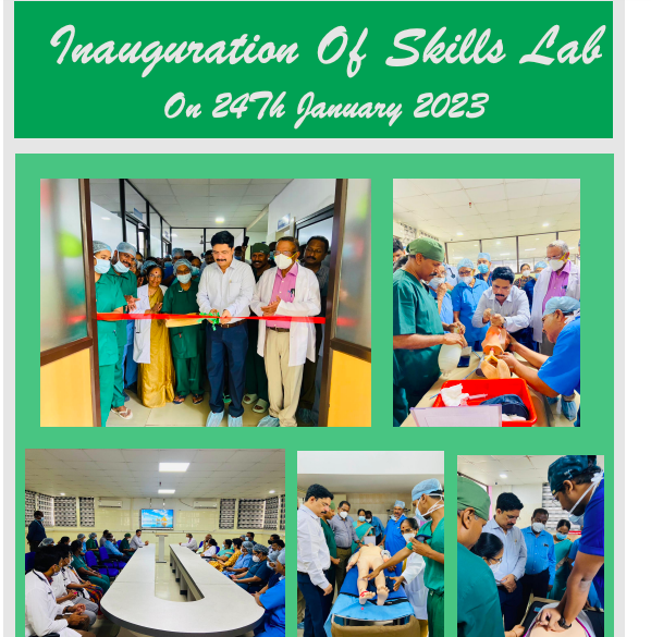 Inauguration of Skills Lab on 24th Jan 2023