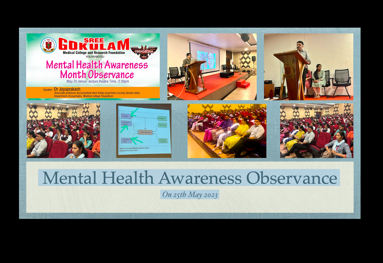 Mental Health Awareness Observance On 25th May 2023