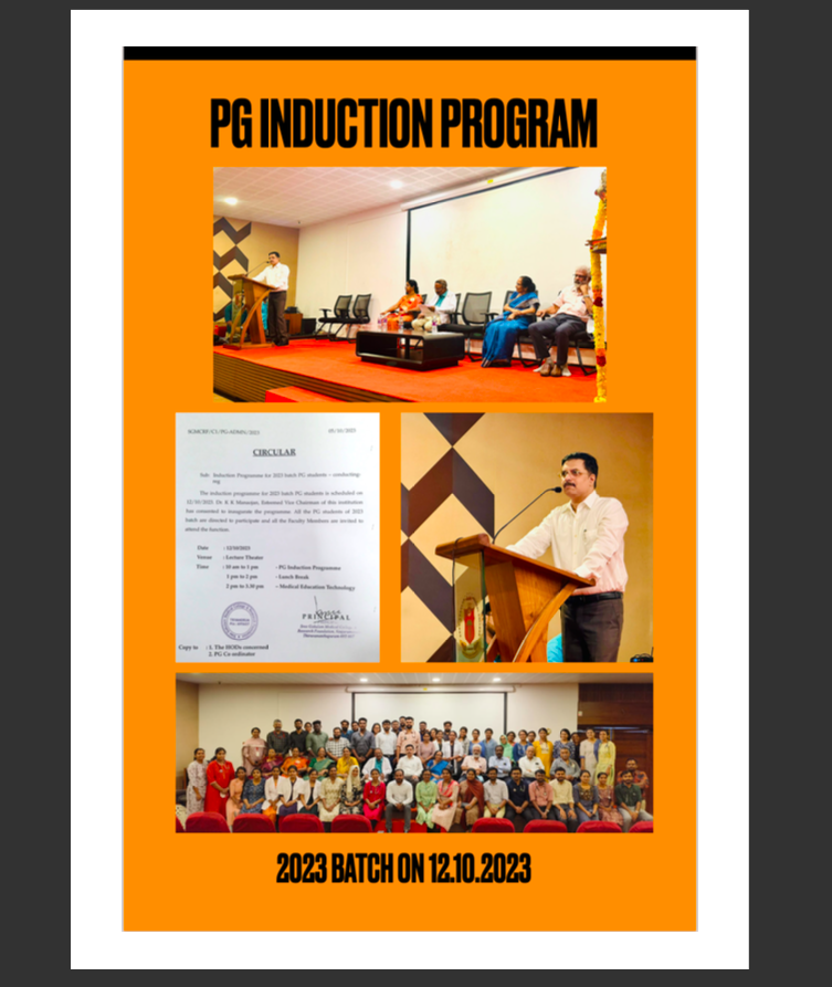 PG Induction program - 2023 batch.