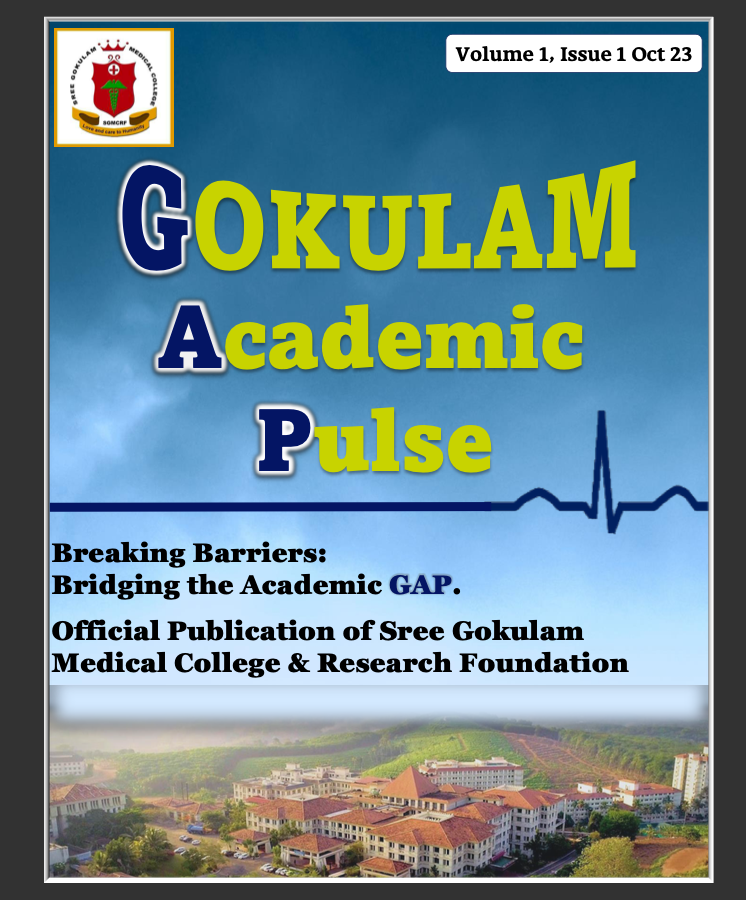 Gokulam Academic Pulse Vol 1 Issue 1