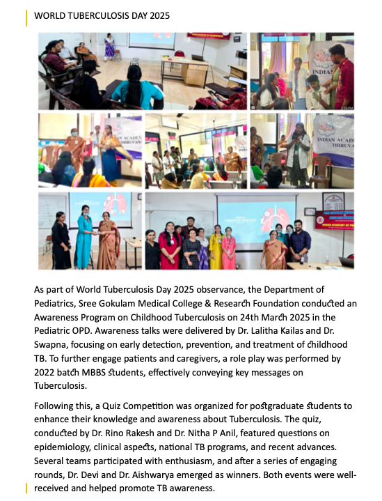 WORLD TUBERCULOSIS DAY 2025